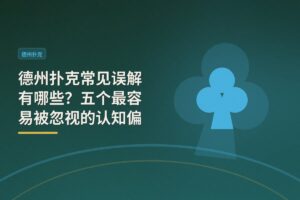 德州扑克常见误解有哪些 - 德州扑克常见误解有哪些？五个最容易被忽视的认知偏差解析