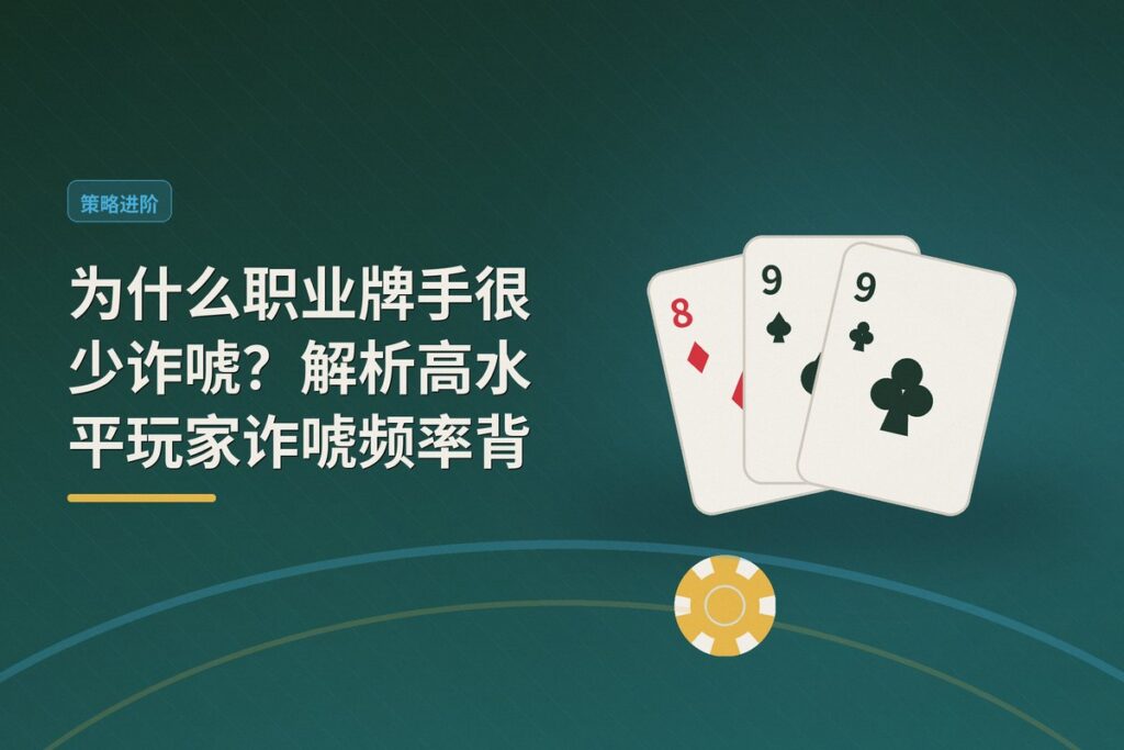 为什么职业牌手很少诈唬 - 为什么职业牌手很少诈唬？解析高水平玩家诈唬频率背后的逻辑