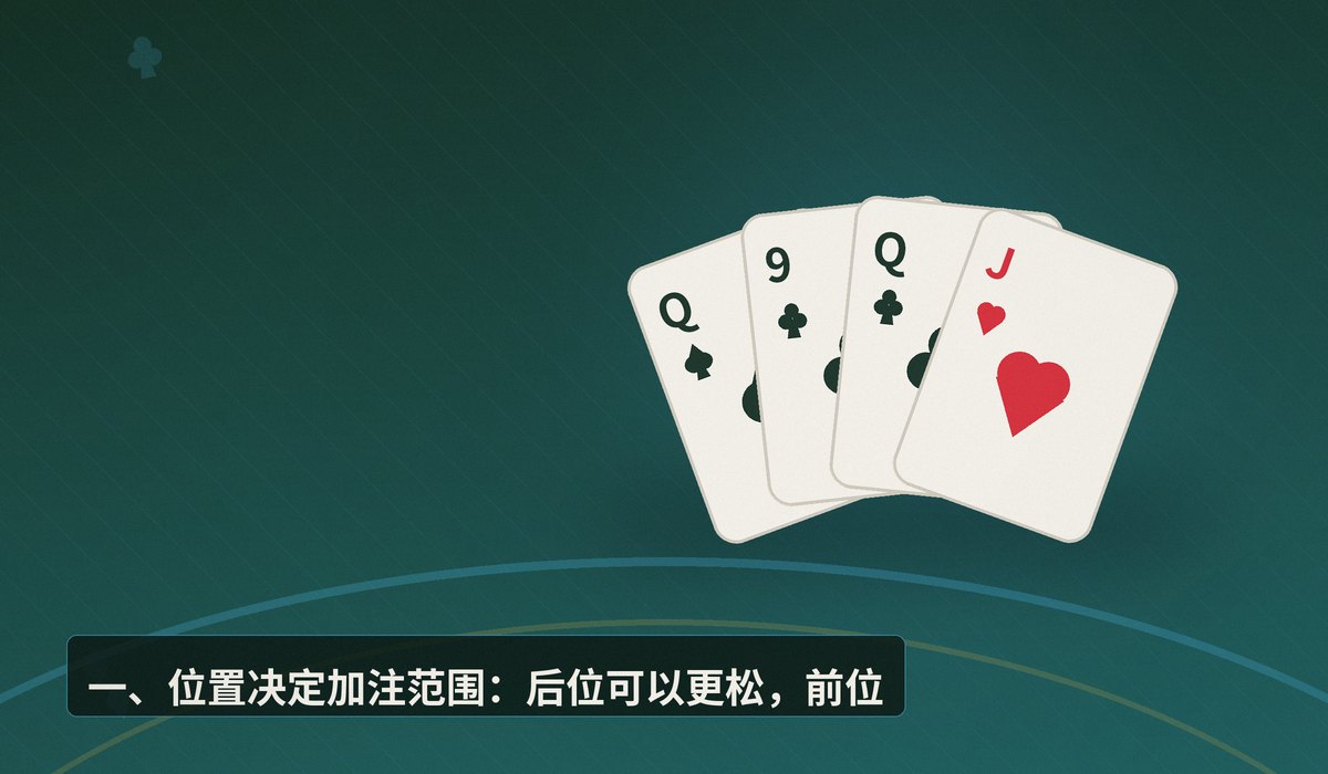 翻牌前加注策略技巧 - 翻牌前加注策略技巧：位置、范围与底池赔率的实战运用