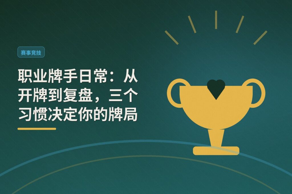 职业牌手日常 - 职业牌手日常：从开牌到复盘，三个习惯决定你的牌局高度